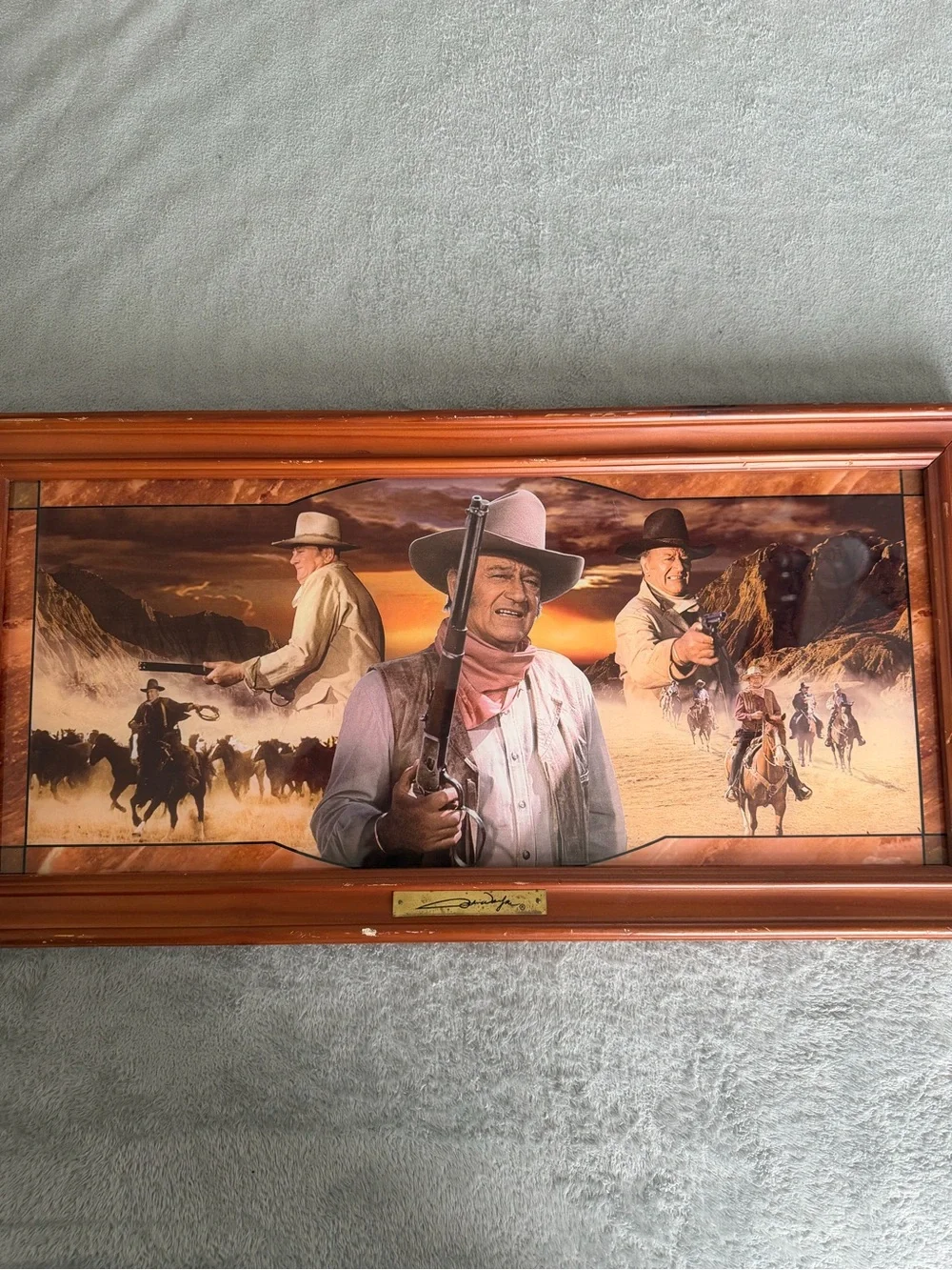 John Wayne Western Cowboy Framed Wall Art